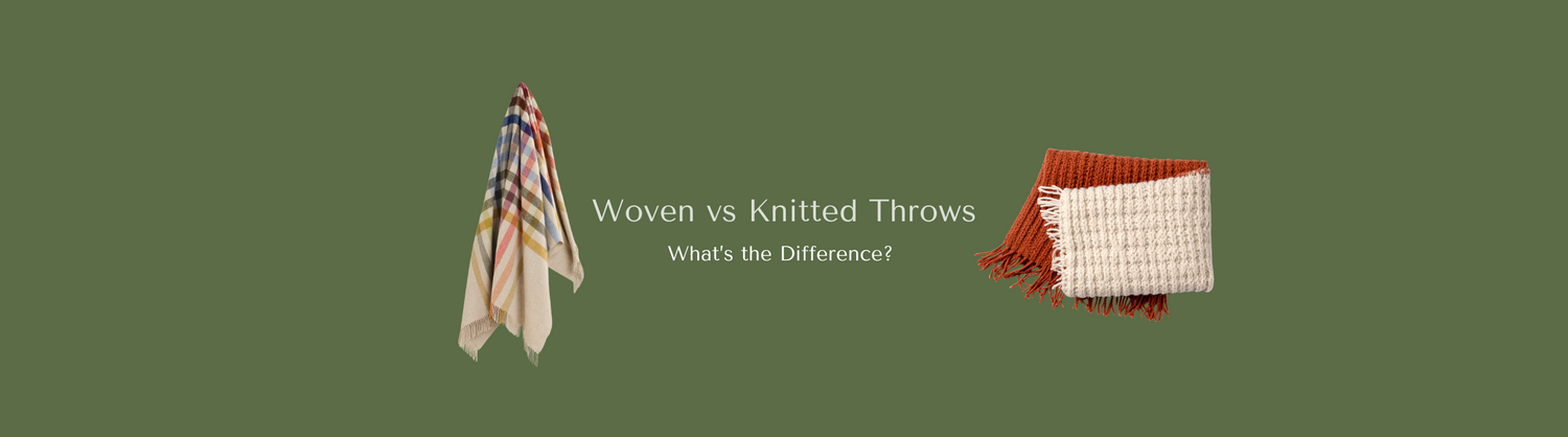 Woven vs Knitted Throws: What’s the Difference?