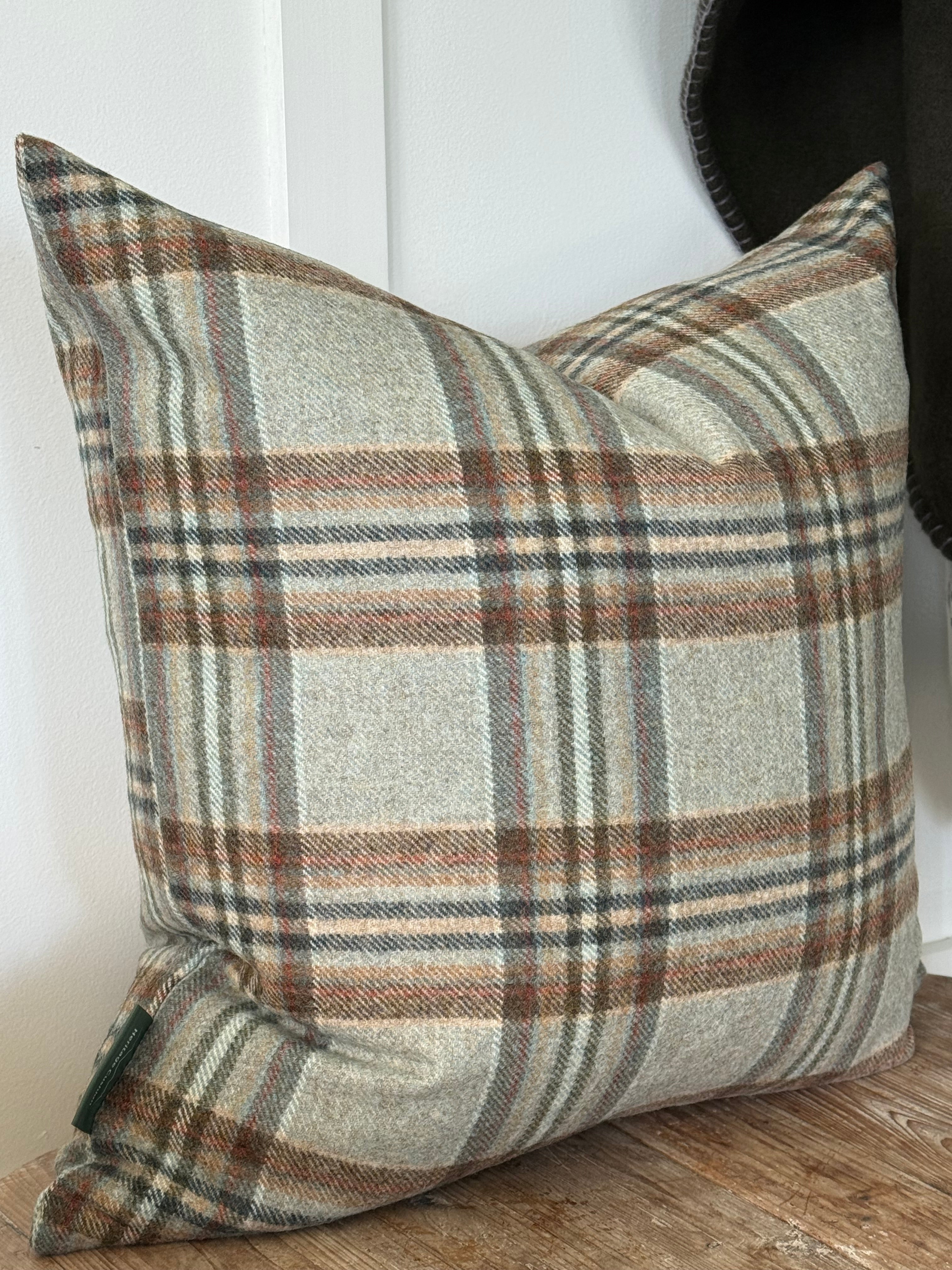 The Heritage Cushion Cover - Coates Aqua & Rust