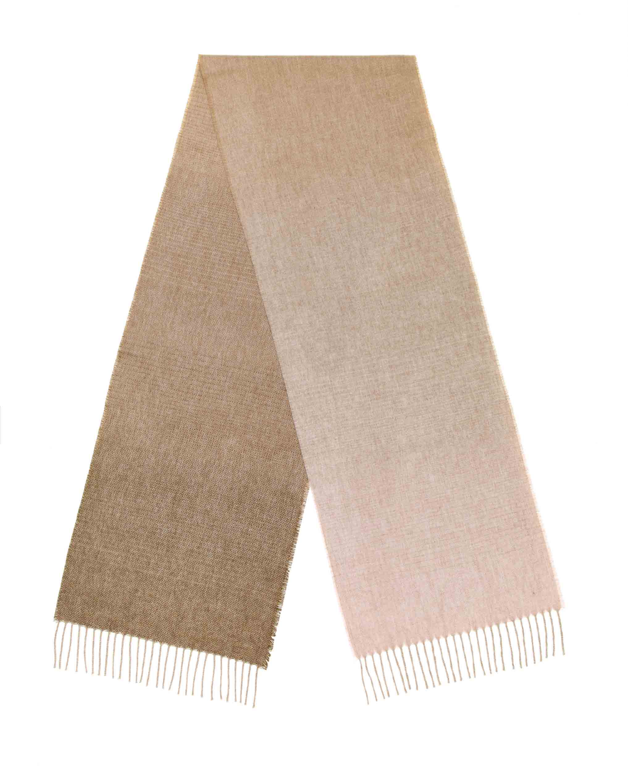 Ombre Green & Soft Pink 100% Merino Scarf