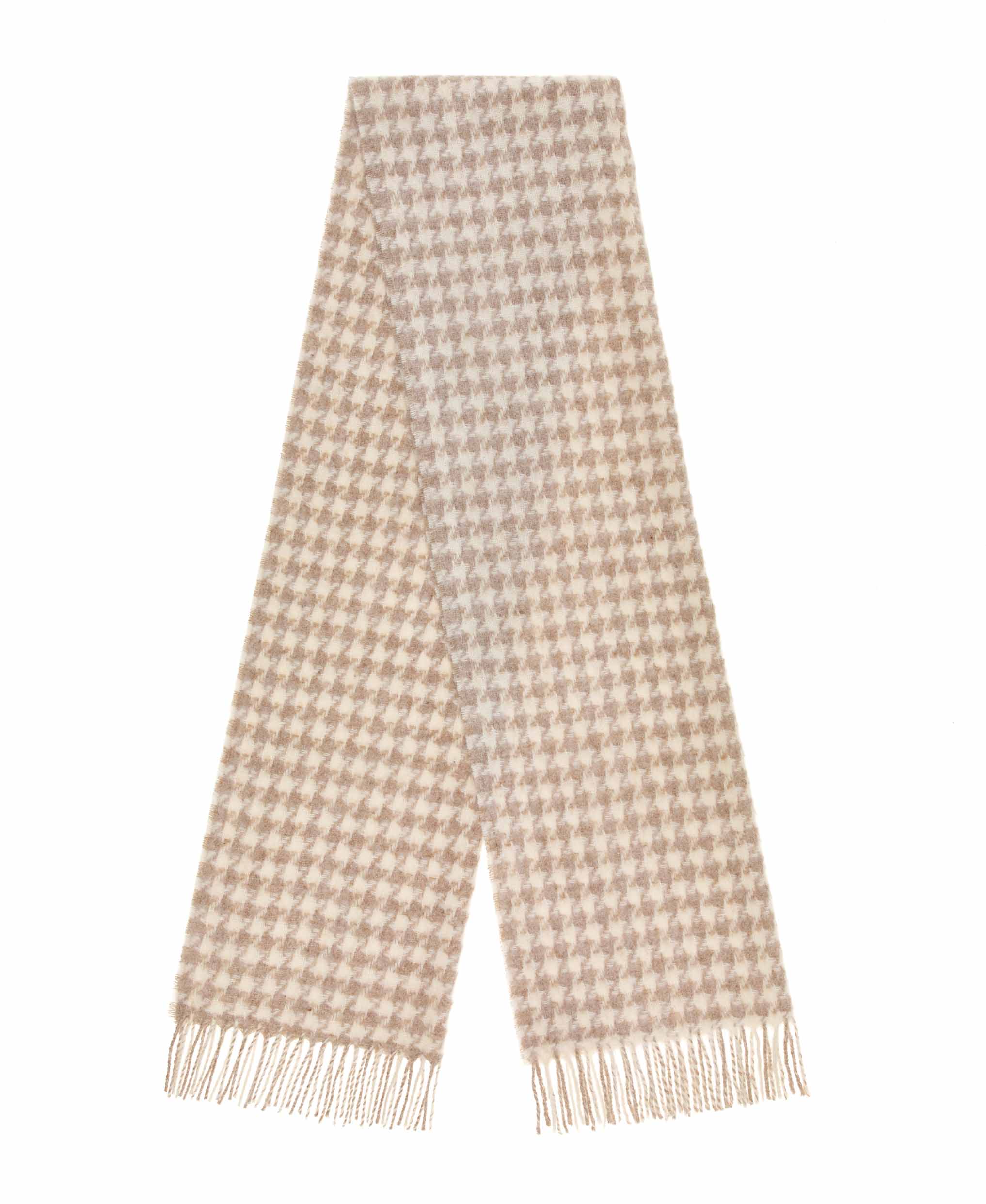Houndstooth Natural & Ecru Scarf