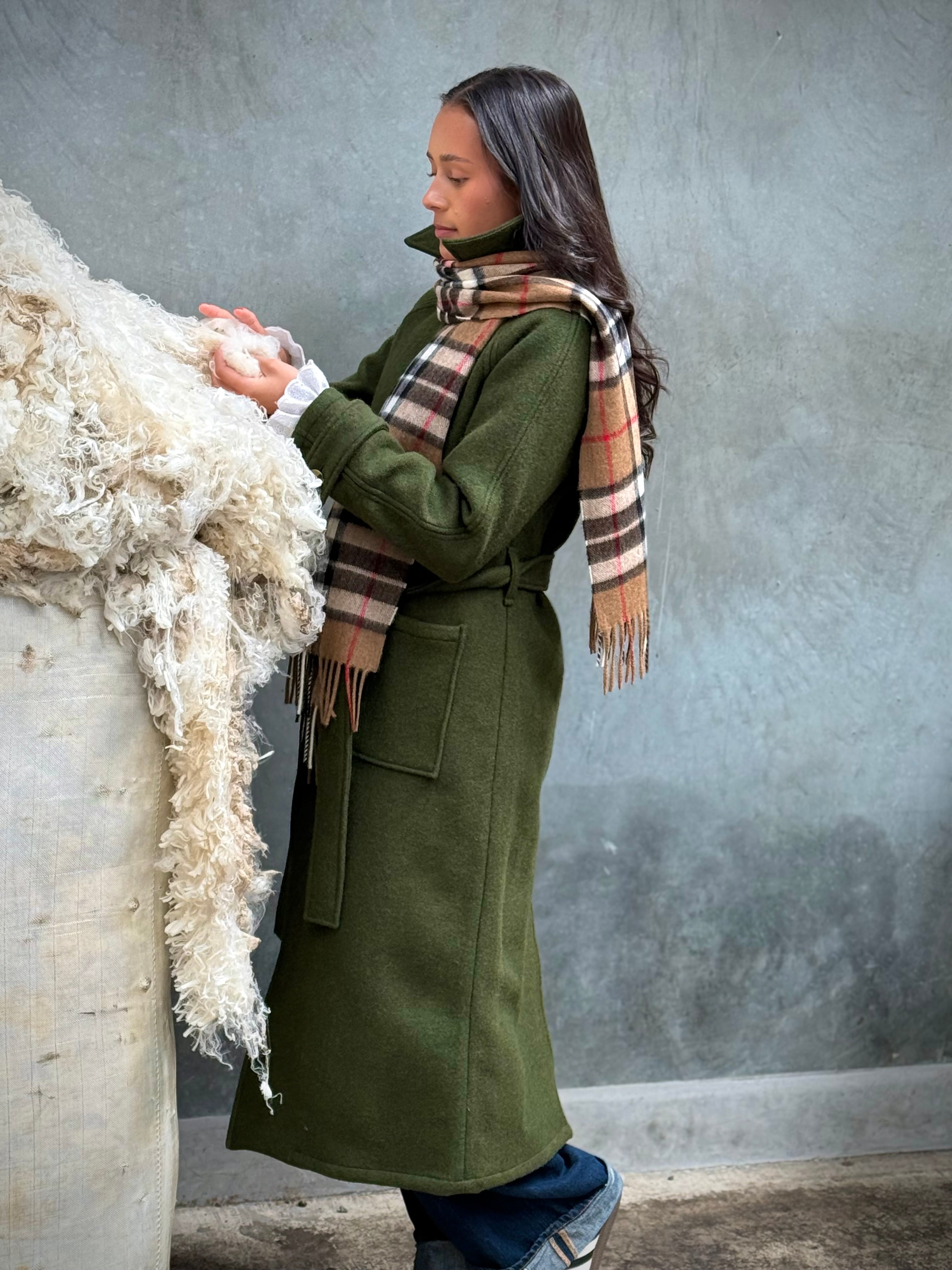 Camel Thompson 100% Merino Oversized Scarf