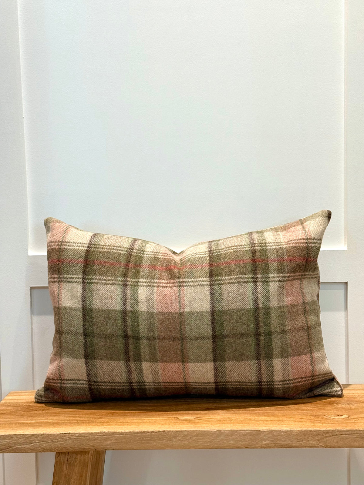 The Heritage Cushion Cover - Walsh Sage & Red