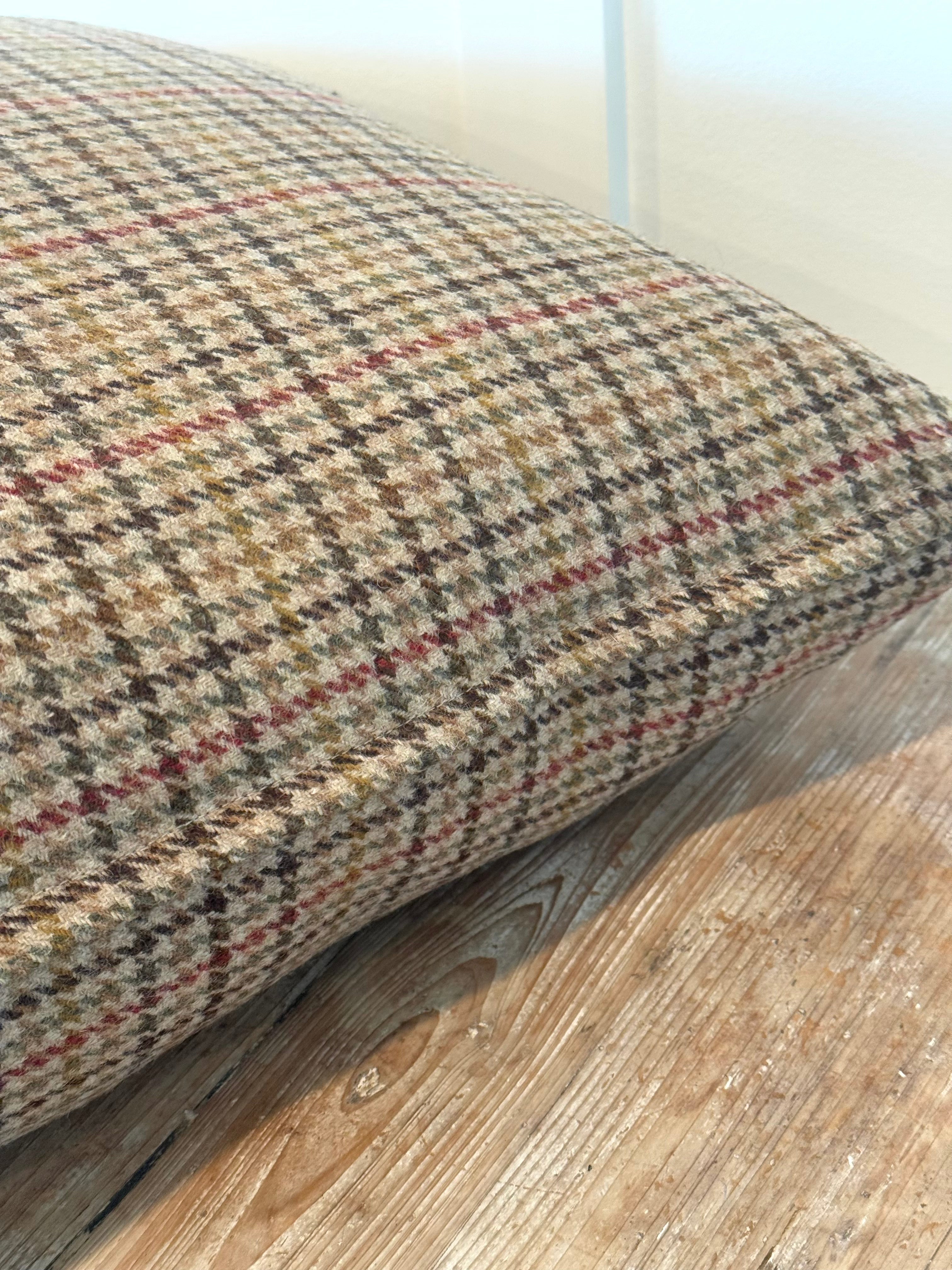 The Heritage Cushion - Aveyard Sage & Red