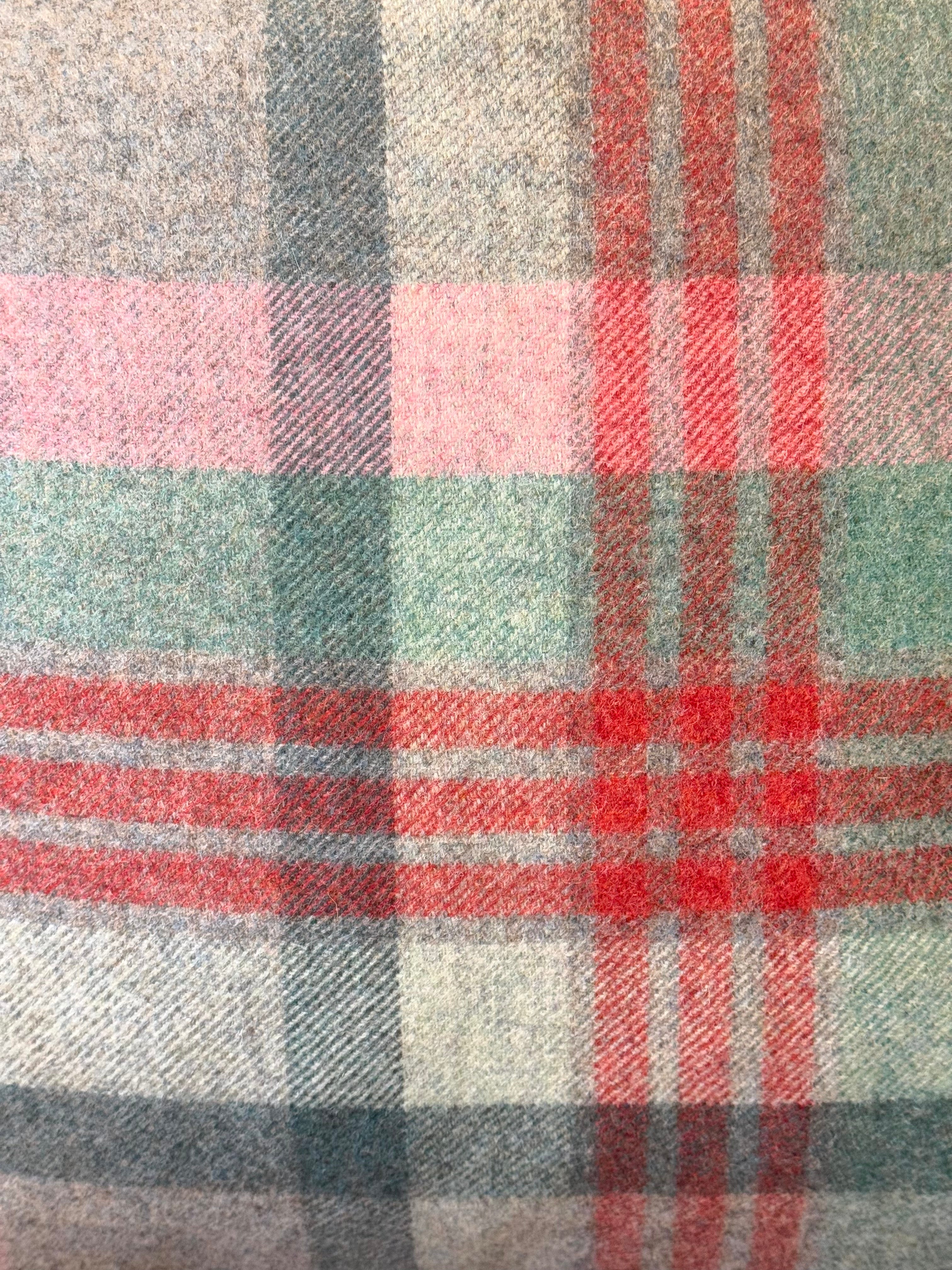 The Heritage Cushion - Melbourne Aqua & Flamingo