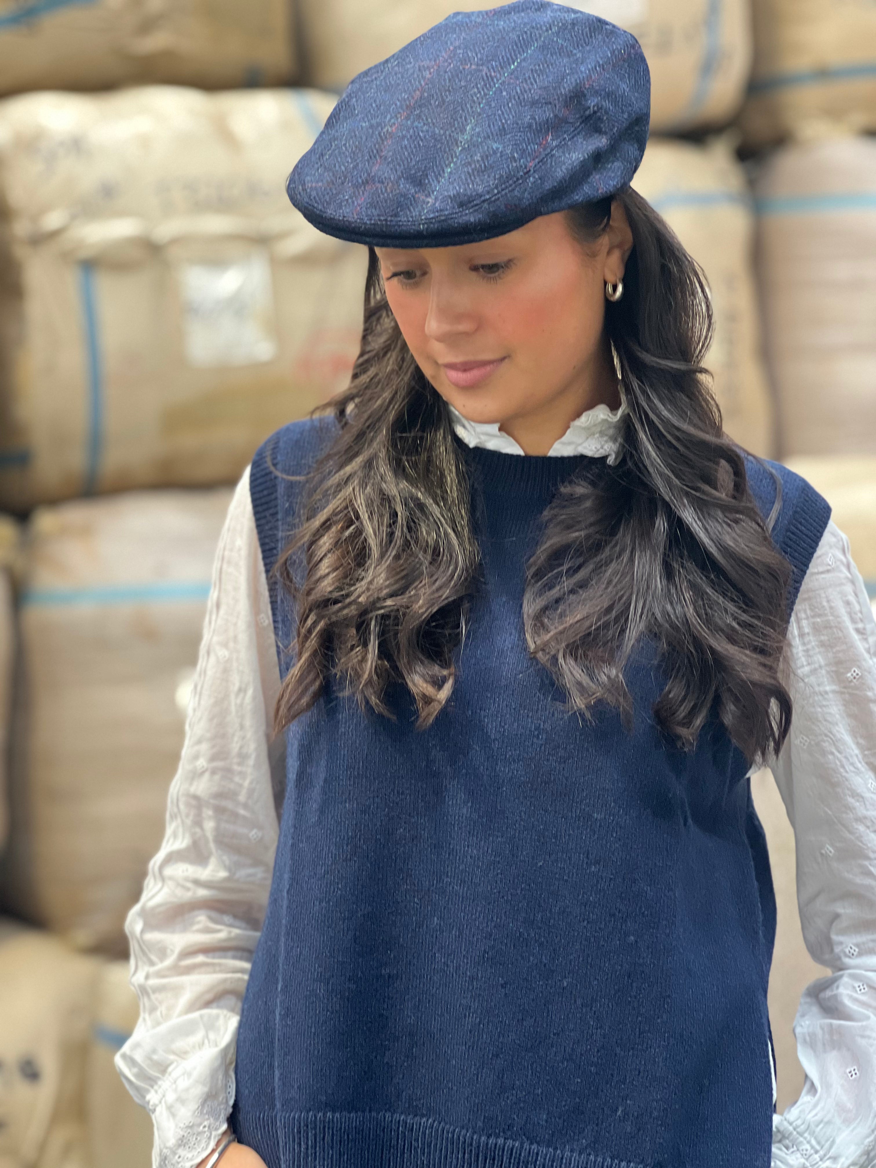 Navy Flat Cap - Exquisite Wool Traders