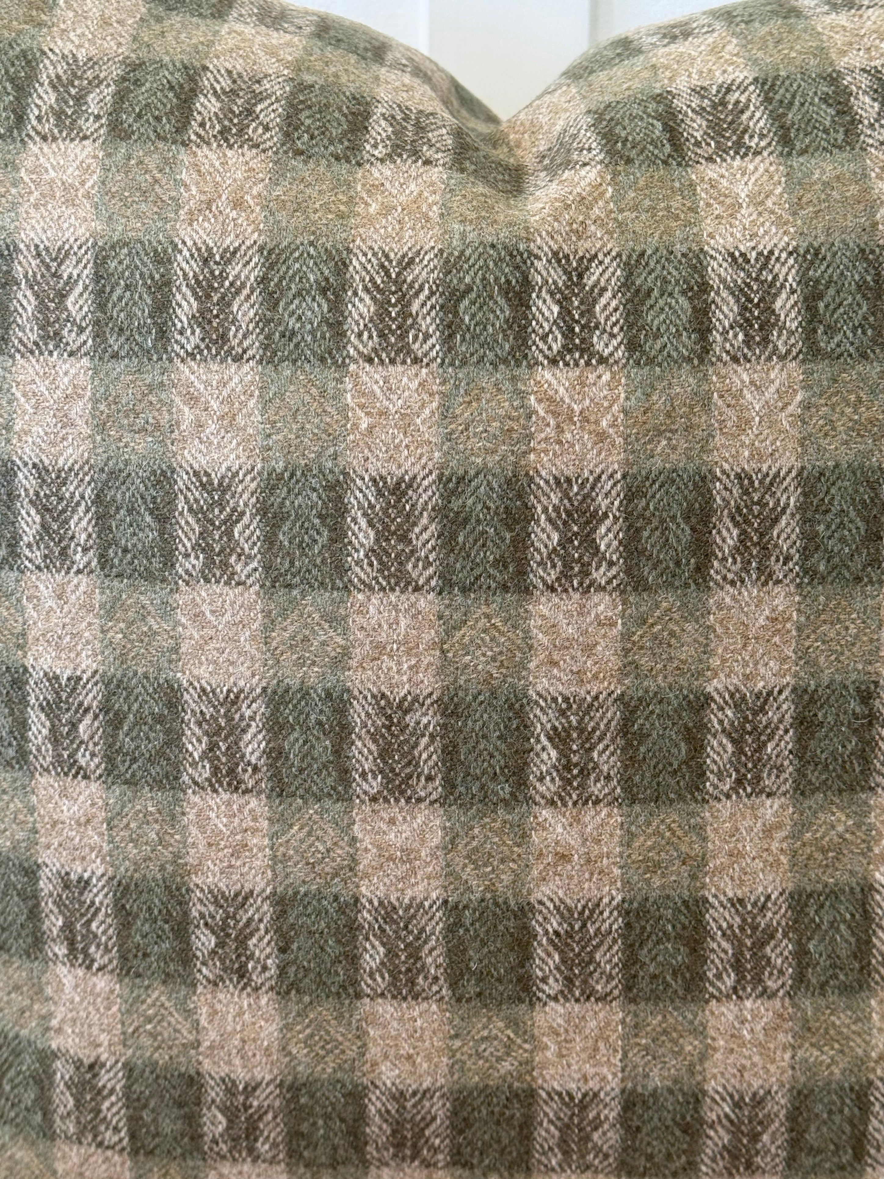 The Heritage Cushion Cover - Oakes Sage & Red