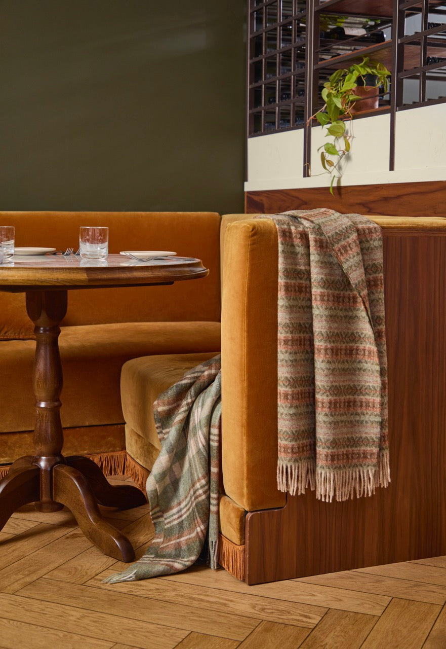 Glen Coe Sage NZ Wool Throw