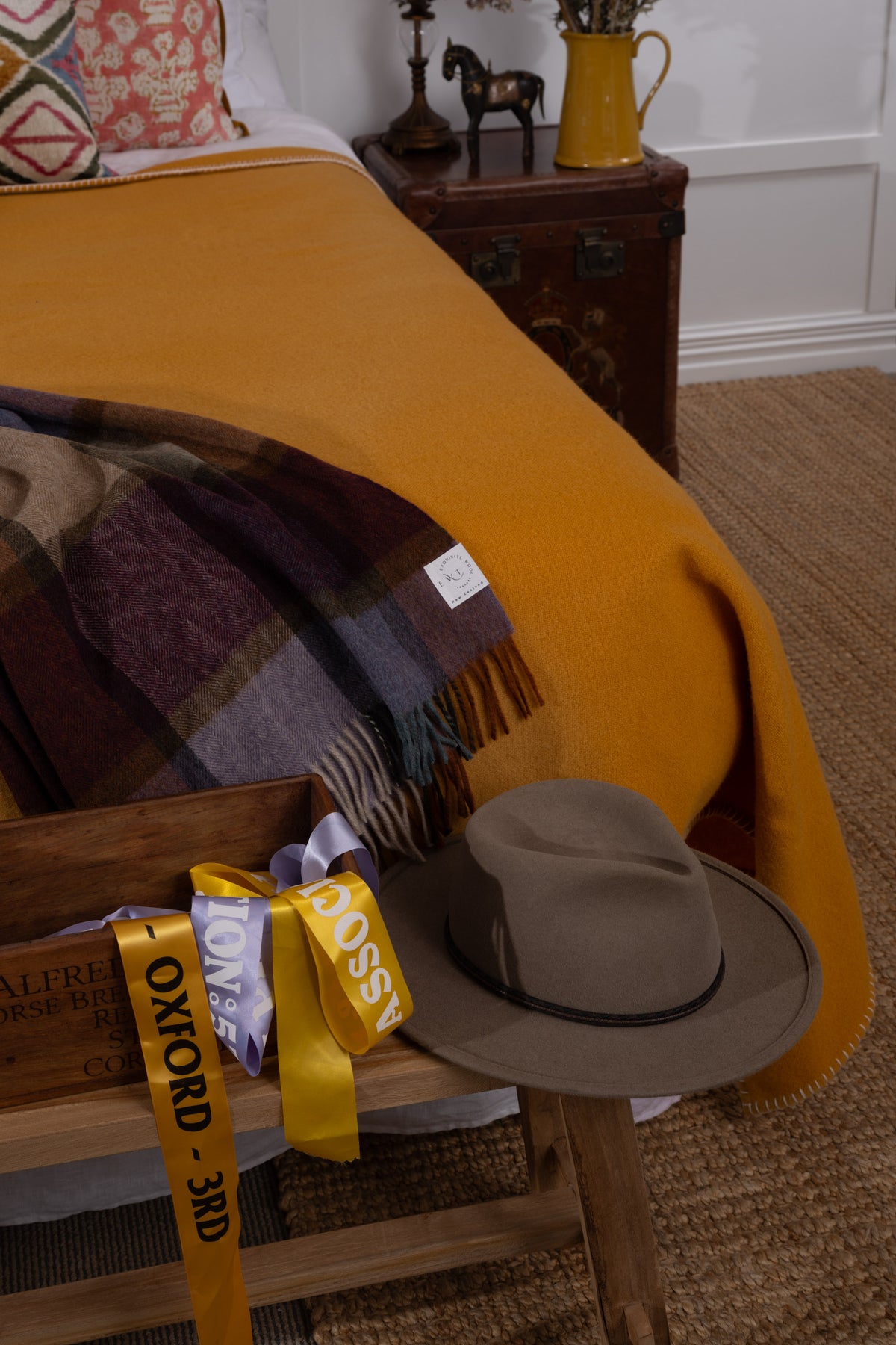 Ochre NZ Wool Blanket