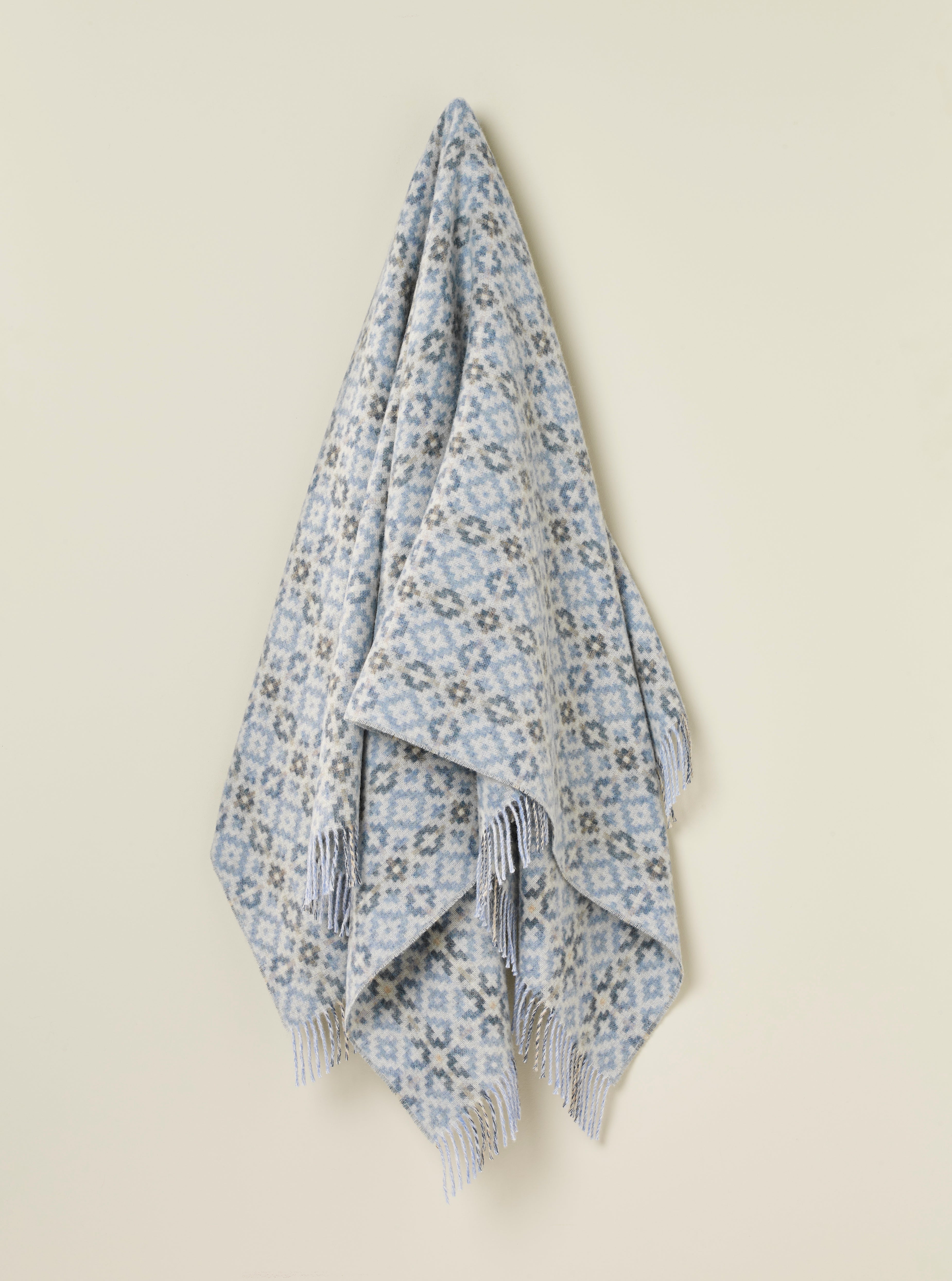 Dartmouth Blue NZ Wool Throw - Exquisite Wool Traders