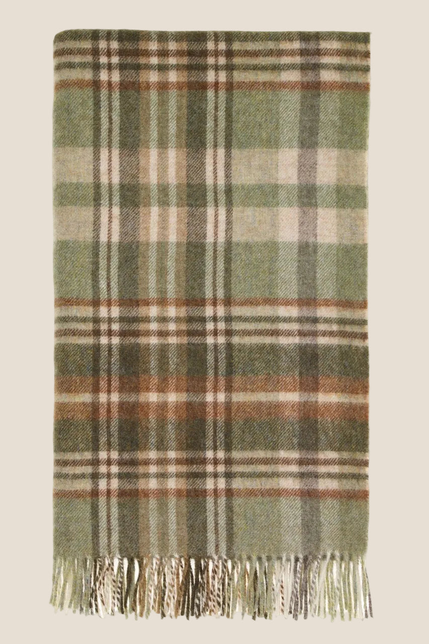 Glen Coe Sage NZ Wool Throw