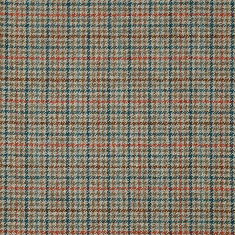 The Heritage Cushion Cover - Aveyard Aqua & Rust