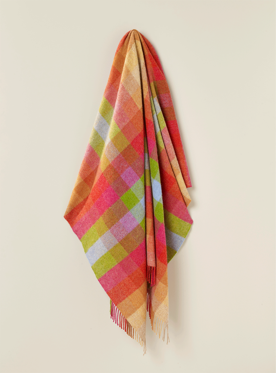 Harlequin Sunshine NZ Wool Throw - Exquisite Wool Traders