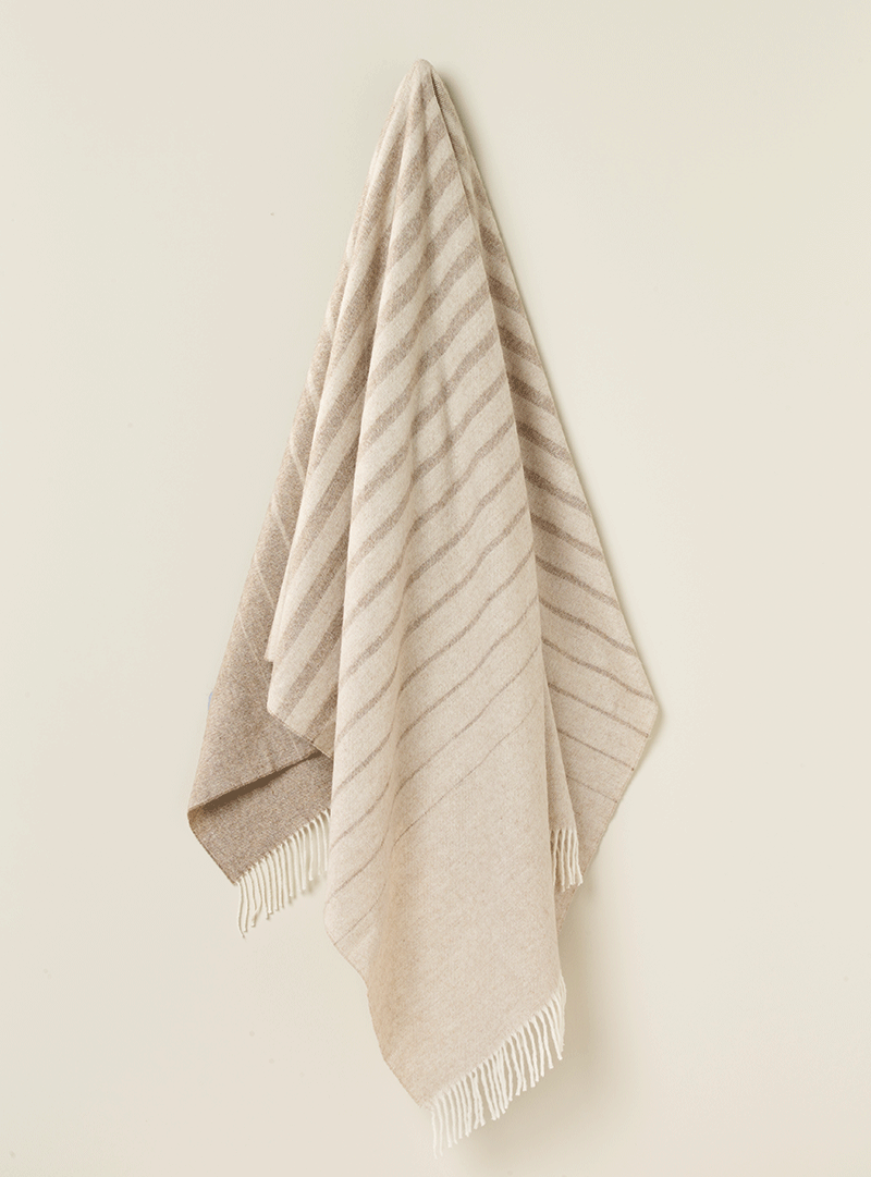 Albion Natural 100% Merino Throw - Exquisite Wool Traders