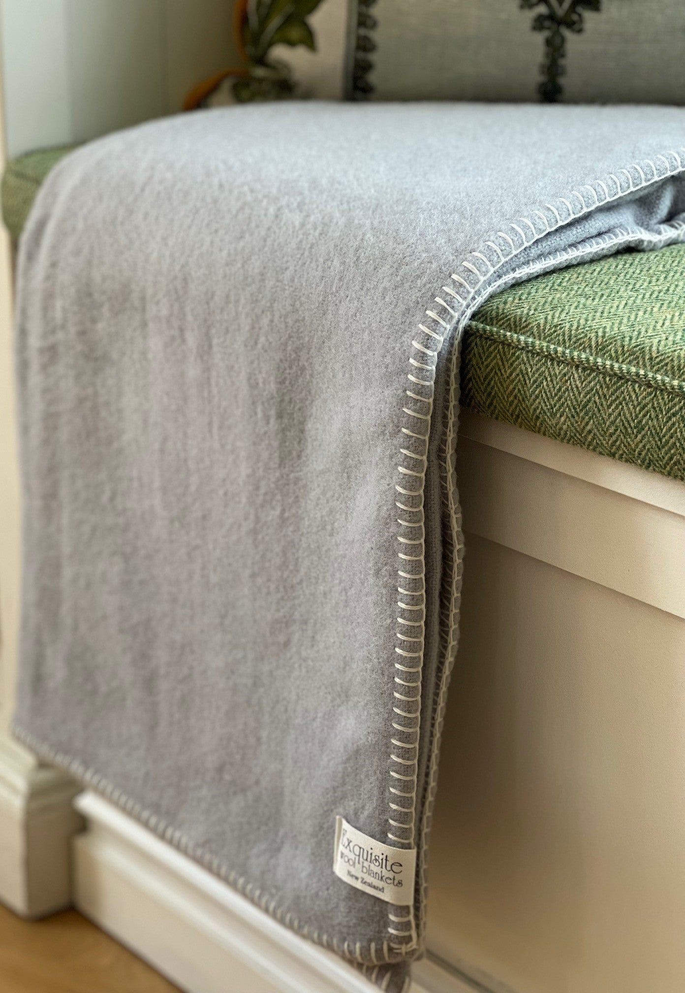Cloud NZ Wool Blankets Stitch Throw - Exquisite Wool Traders