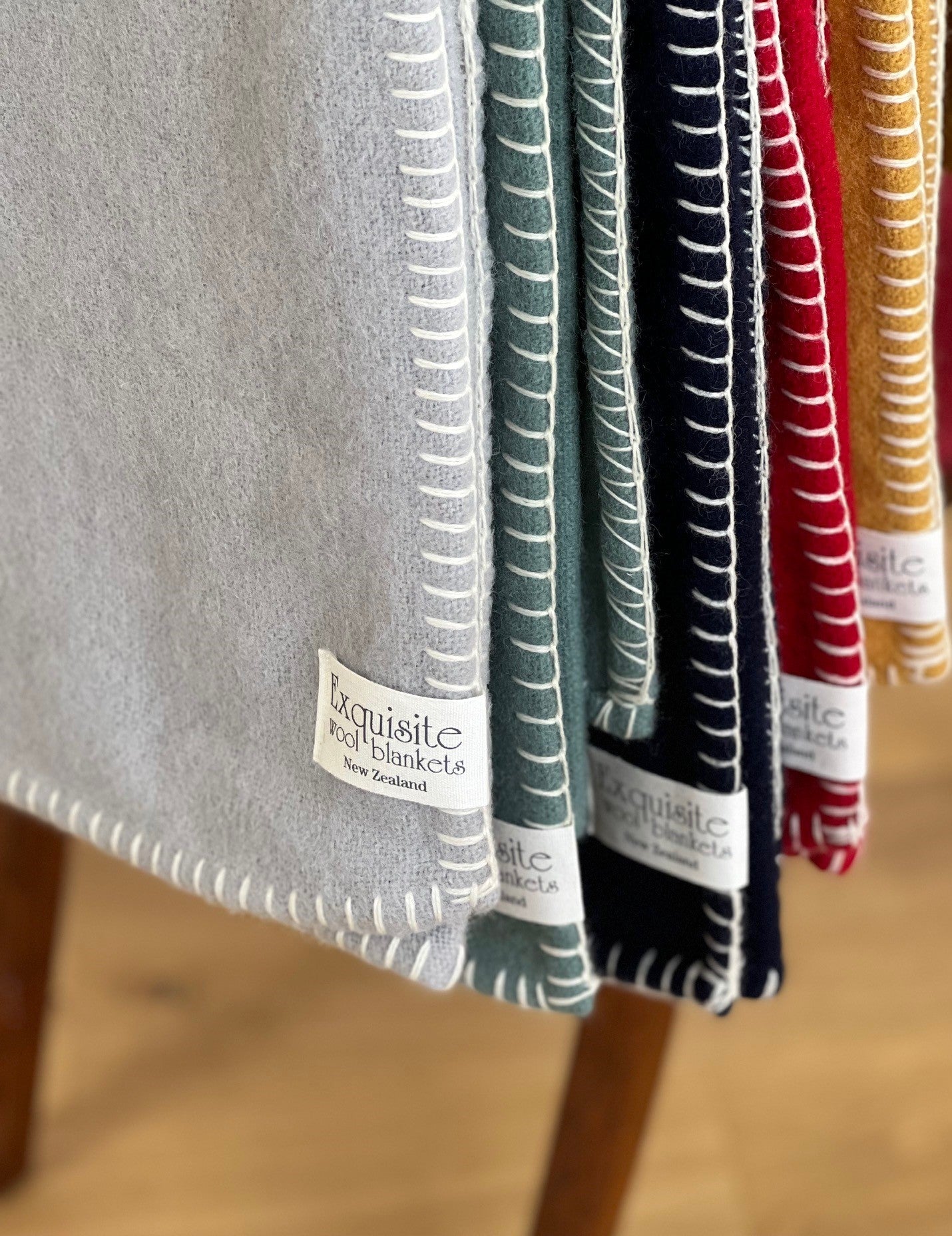 Cloud NZ Wool Blankets Stitch Throw - Exquisite Wool Traders