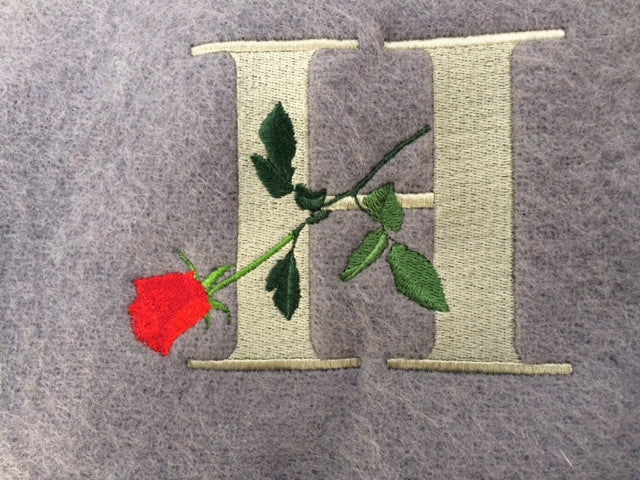 Exquisite Wool Blankets offers endless options for embroidery