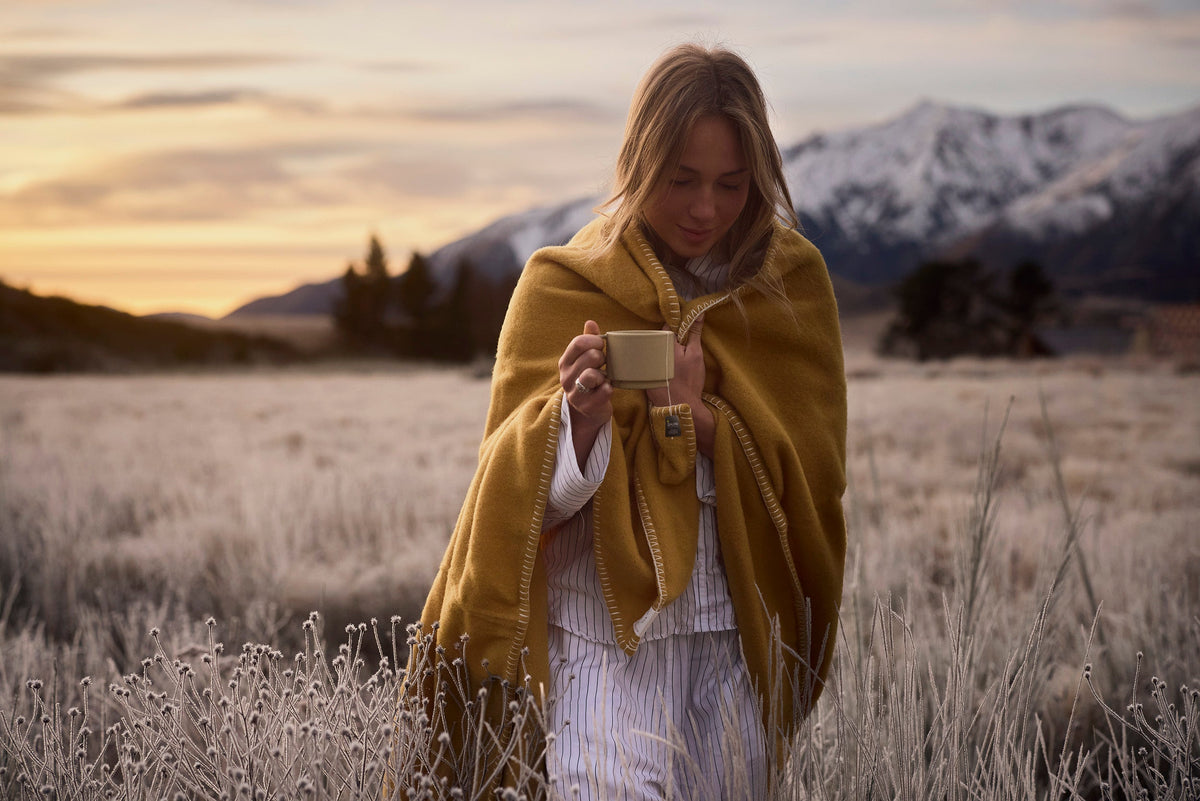Blanket Stitch NZ Wool Throws