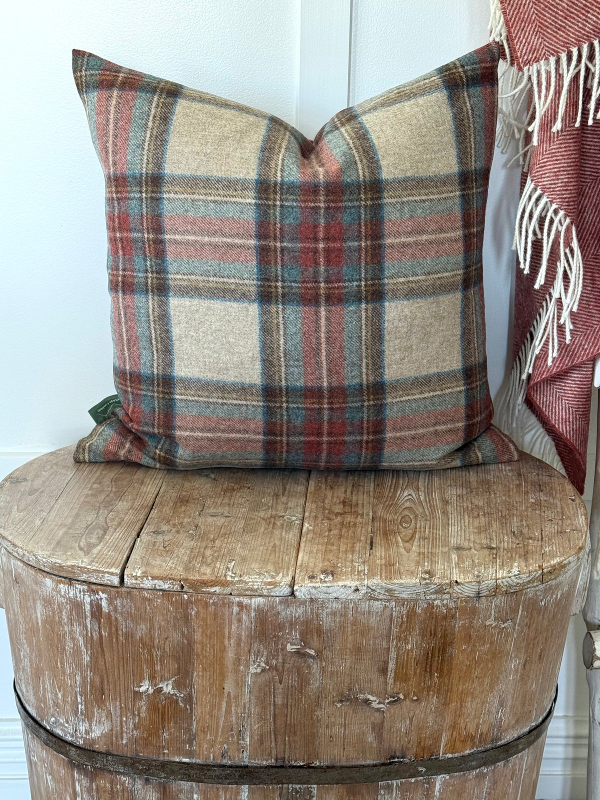 The Heritage Cushion Cover - Antique Dress Stewart