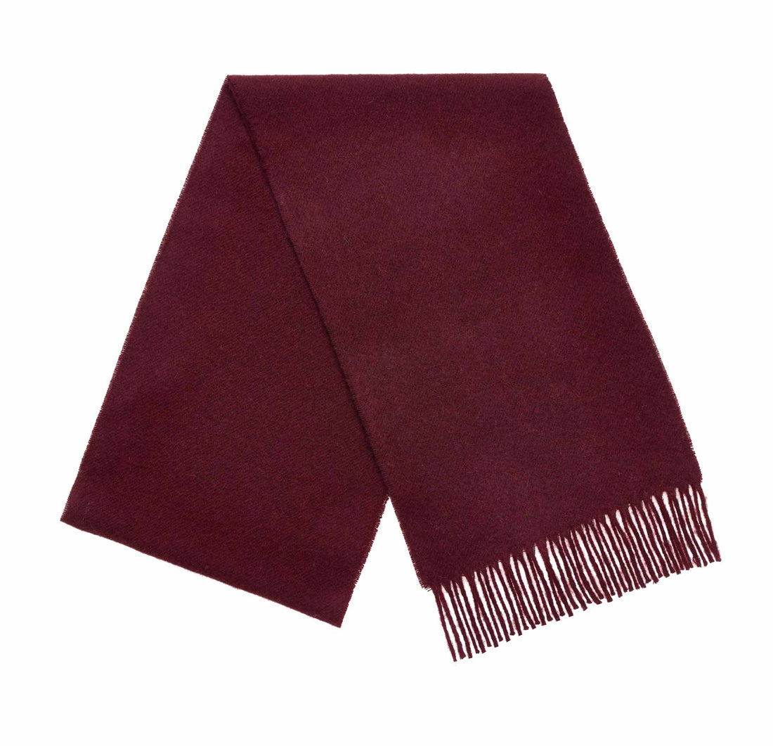 Claret 100% Merino Scarf