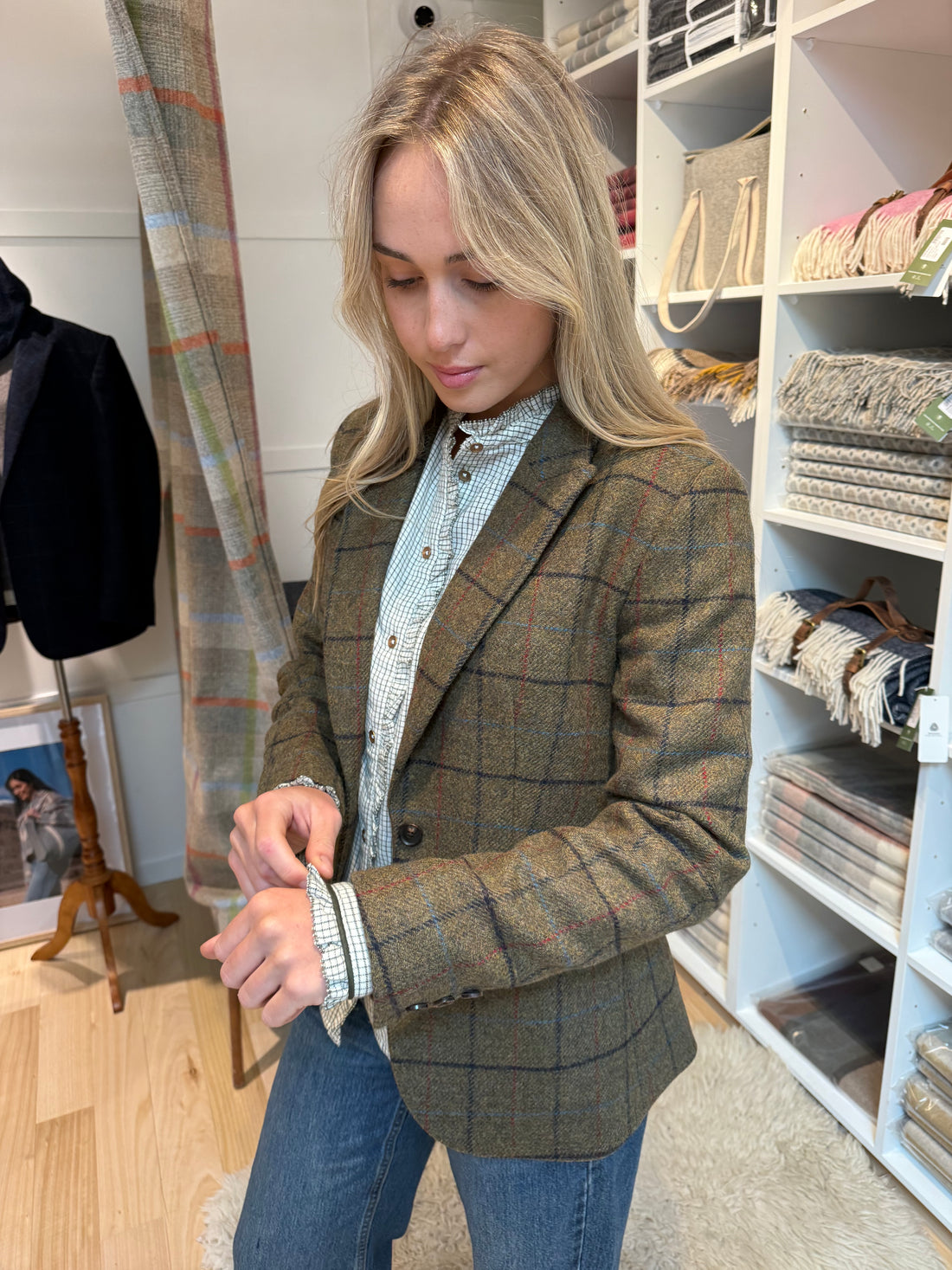 Brora Brushed Cotton Pie Crust Shirt