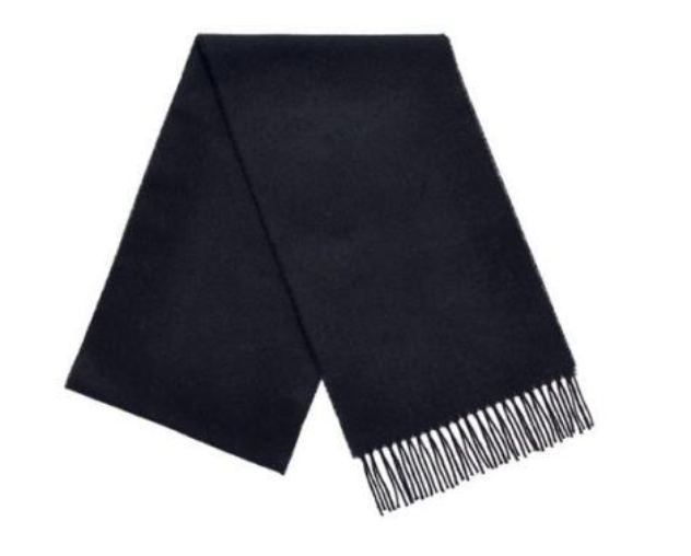 Black Scarf 100% Merino Wool