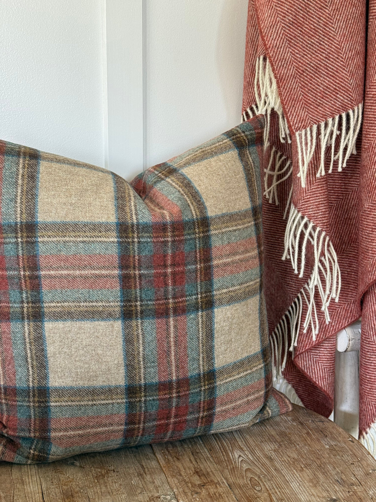 The Heritage Cushion Cover - Antique Dress Stewart