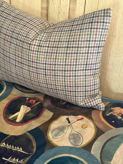 The Heritage Cushion Cover - Aveyard Sage &amp; Red