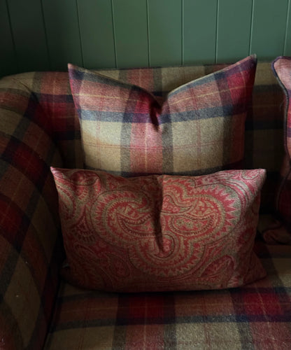 The Heritage Cushion Cover - Skye Claret