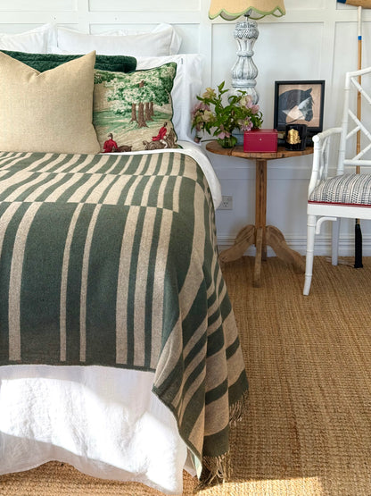 Arboretum Heritage Green 100% Merino Throw