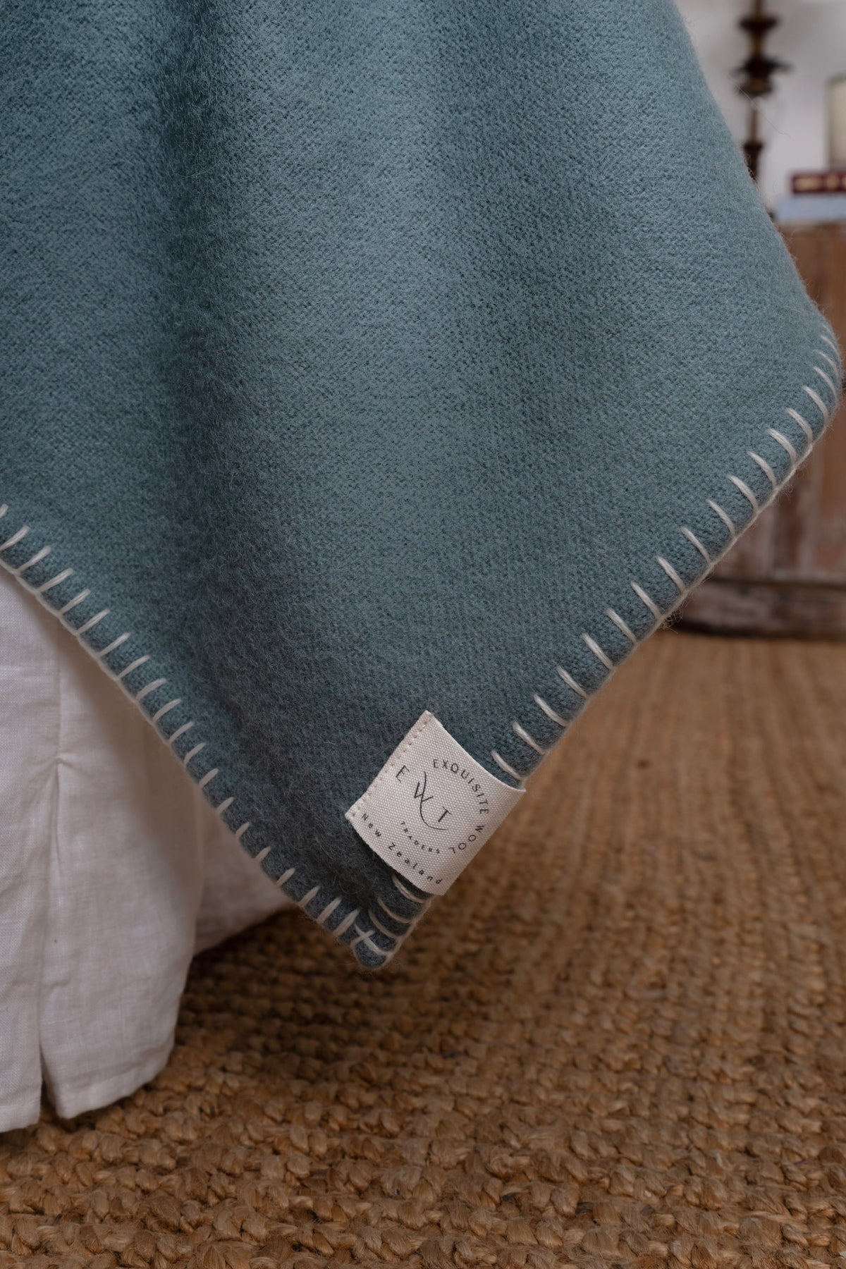 Pale Sea NZ Wool Blanket
