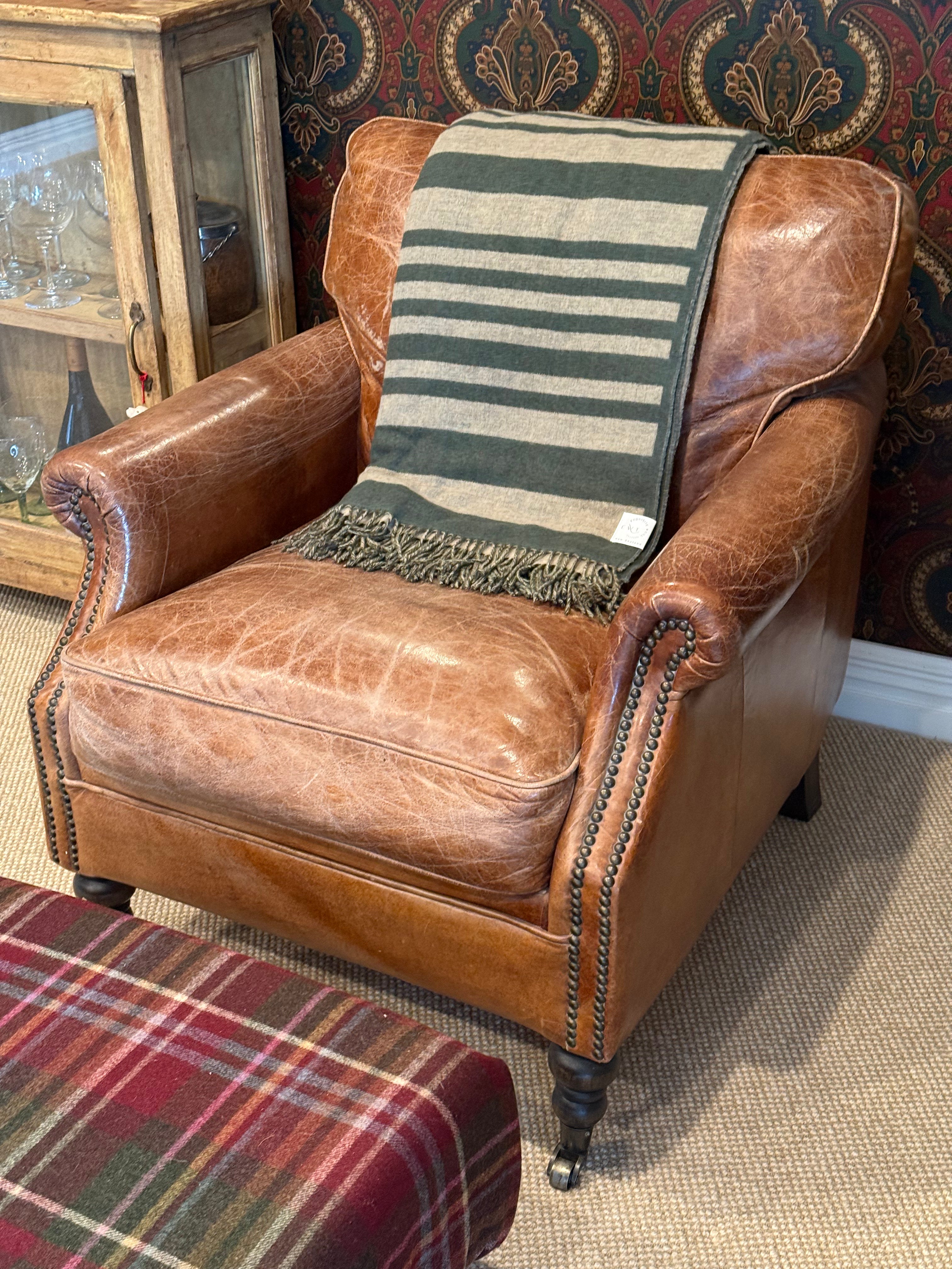 Arboretum Heritage Green 100% Merino Throw