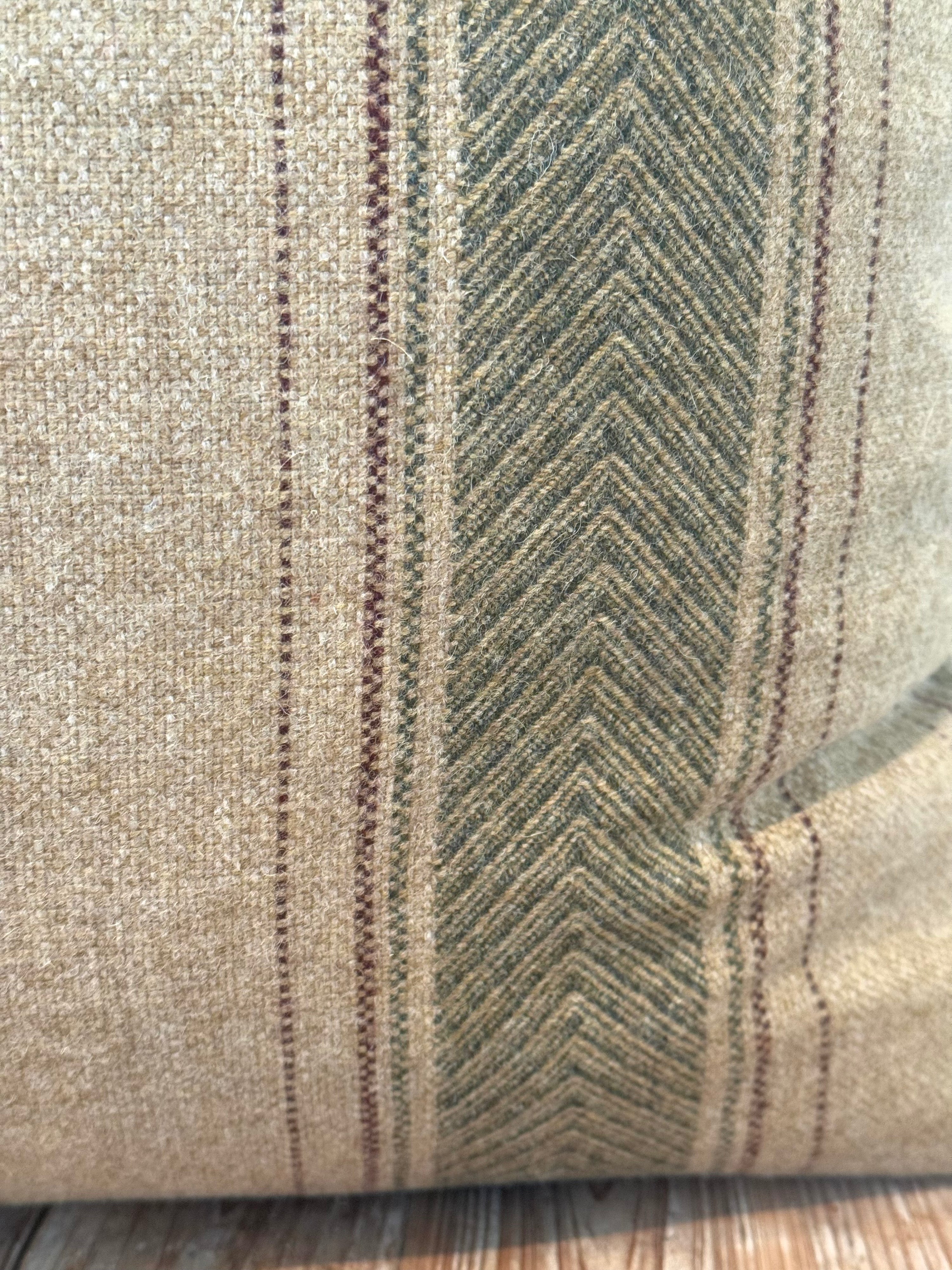 The Heritage Cushion Cover - Regency Natural &amp; Olive