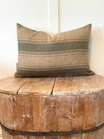 The Heritage Cushion - Regency Natural &amp; Olive