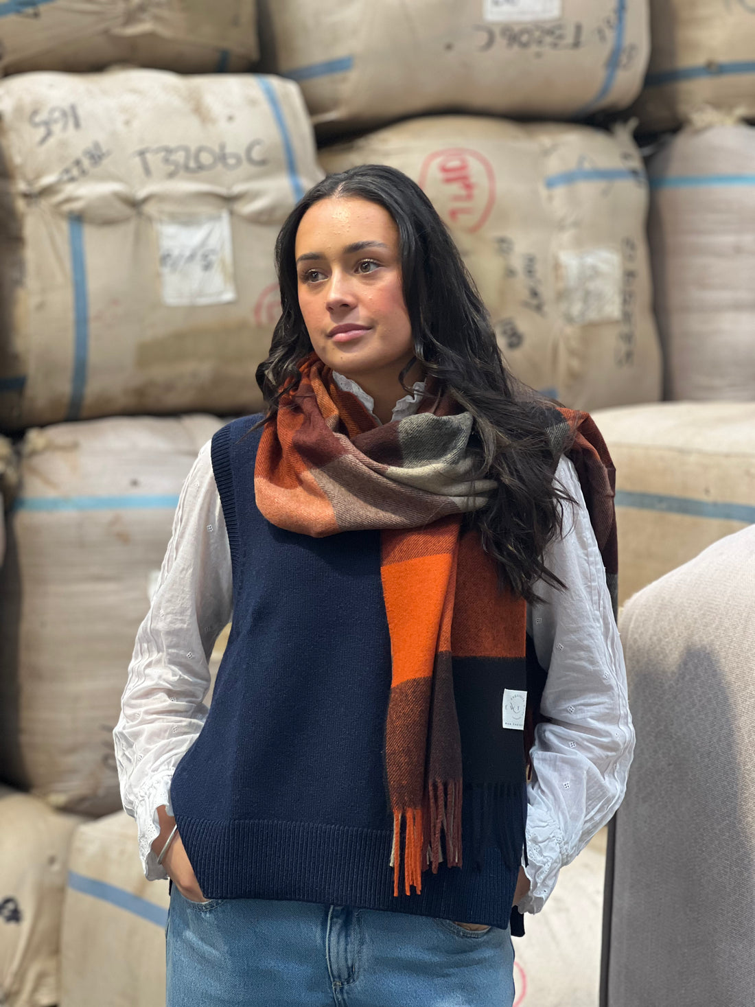 Bamburgh Sienna 100% Merino Oversized Scarf