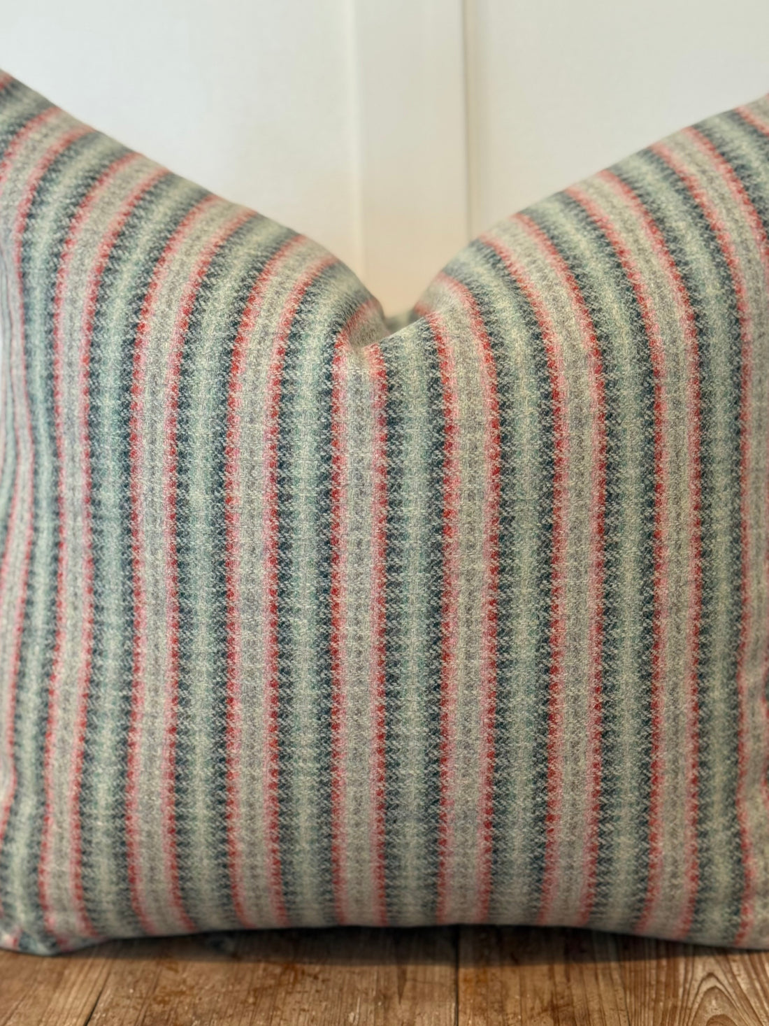 The Heritage Cushion - Tobago Aqua &amp; Flamingo