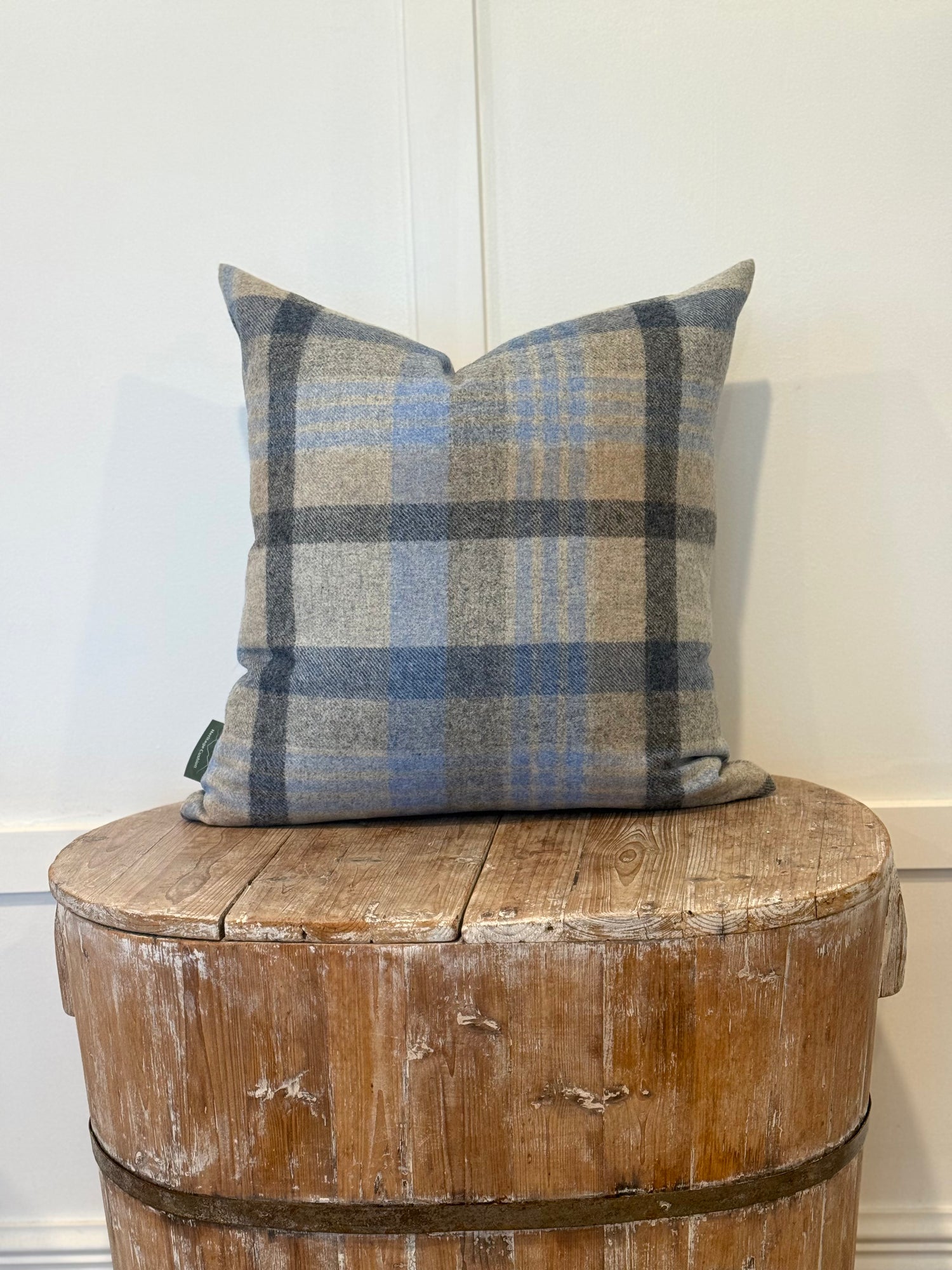 The Heritage Cushion Cover - Melbourne Silver &amp; Denim