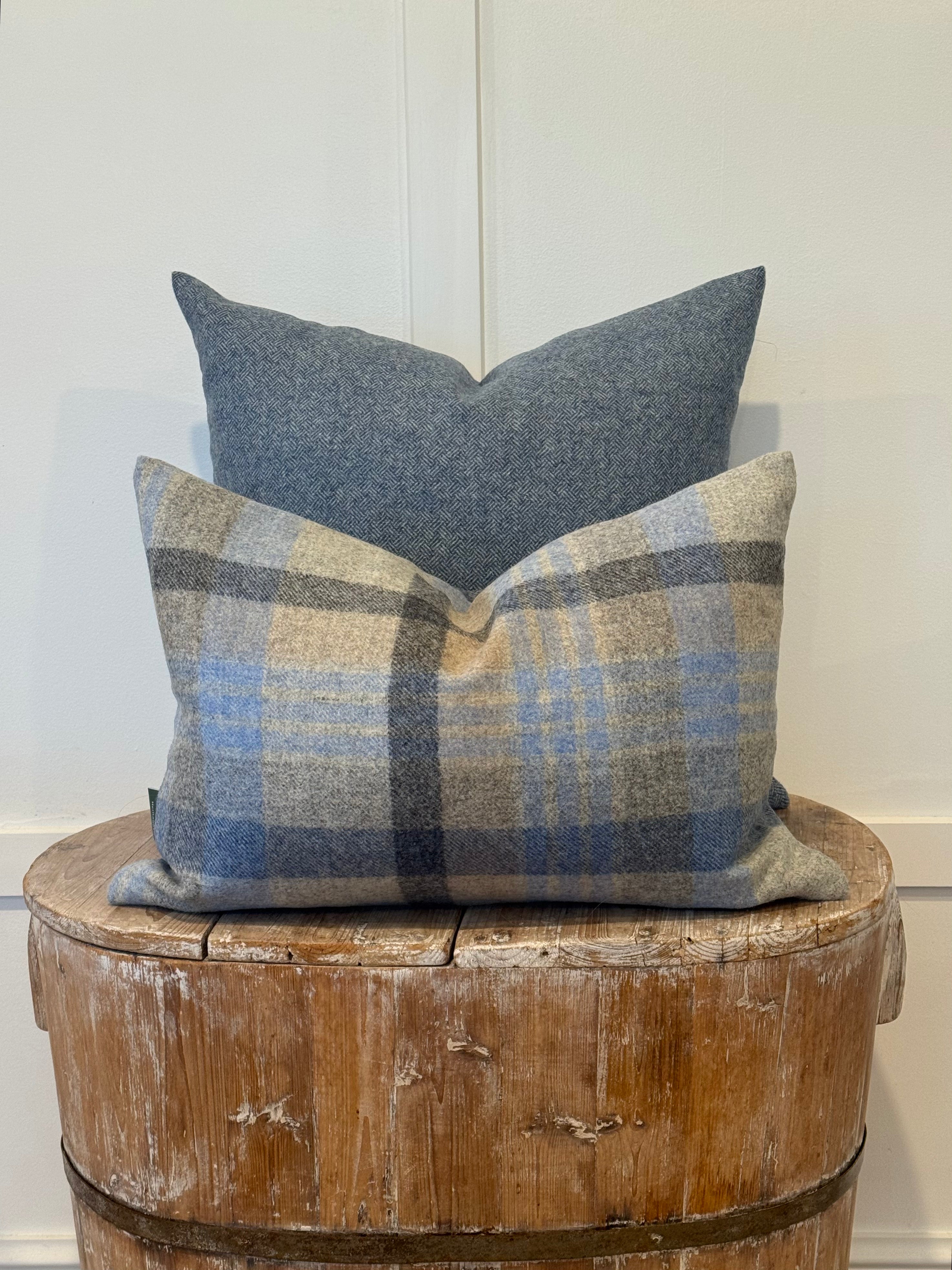 The Heritage Cushion Cover - Parquet Denim