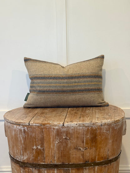 The Heritage Cushion Cover - Wentworth Stripe Natural Denim