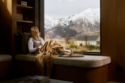 Limited Edition Leopard Natural 100% Merino Throw
