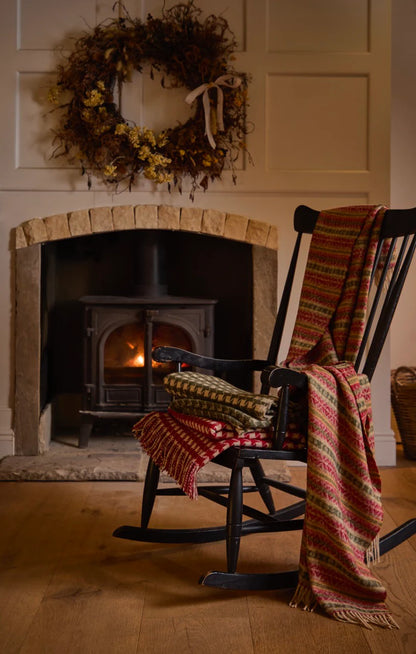 Star Green NZ Wool Throw