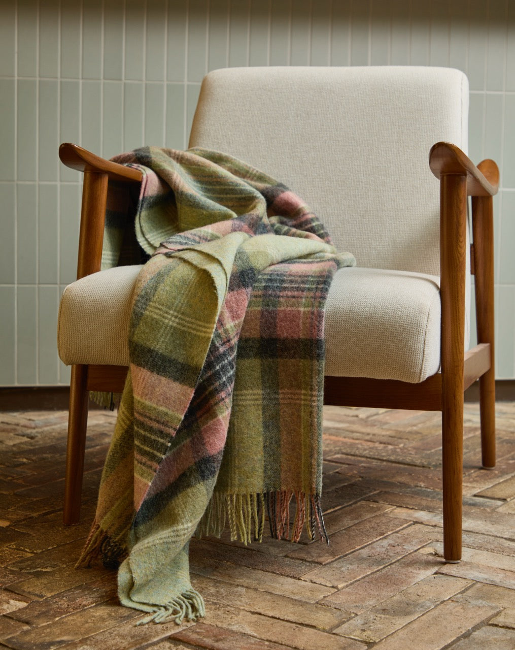 Kintyre Green NZ Wool Throw