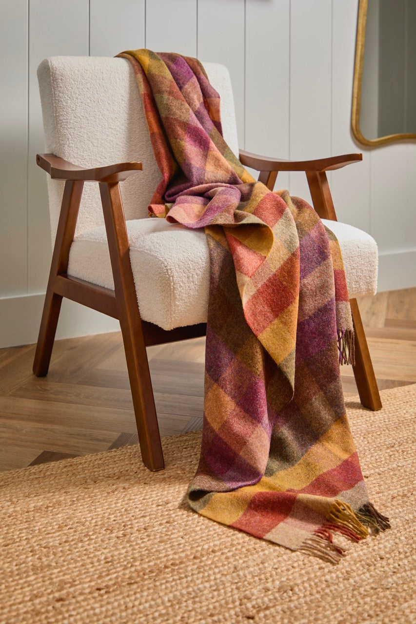 Harlequin Autumn NZ Wool Throw NZ Wool Throw