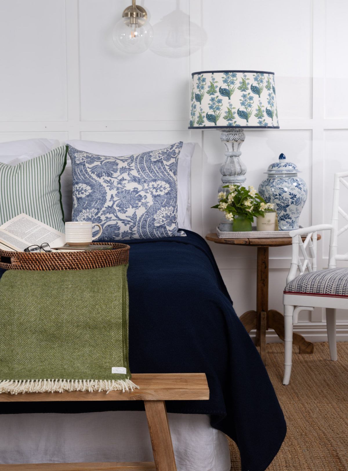 Navy NZ Wool Blanket