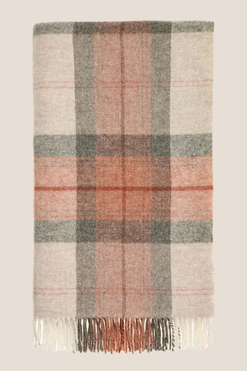 Skye Coral NZ Wool Throw