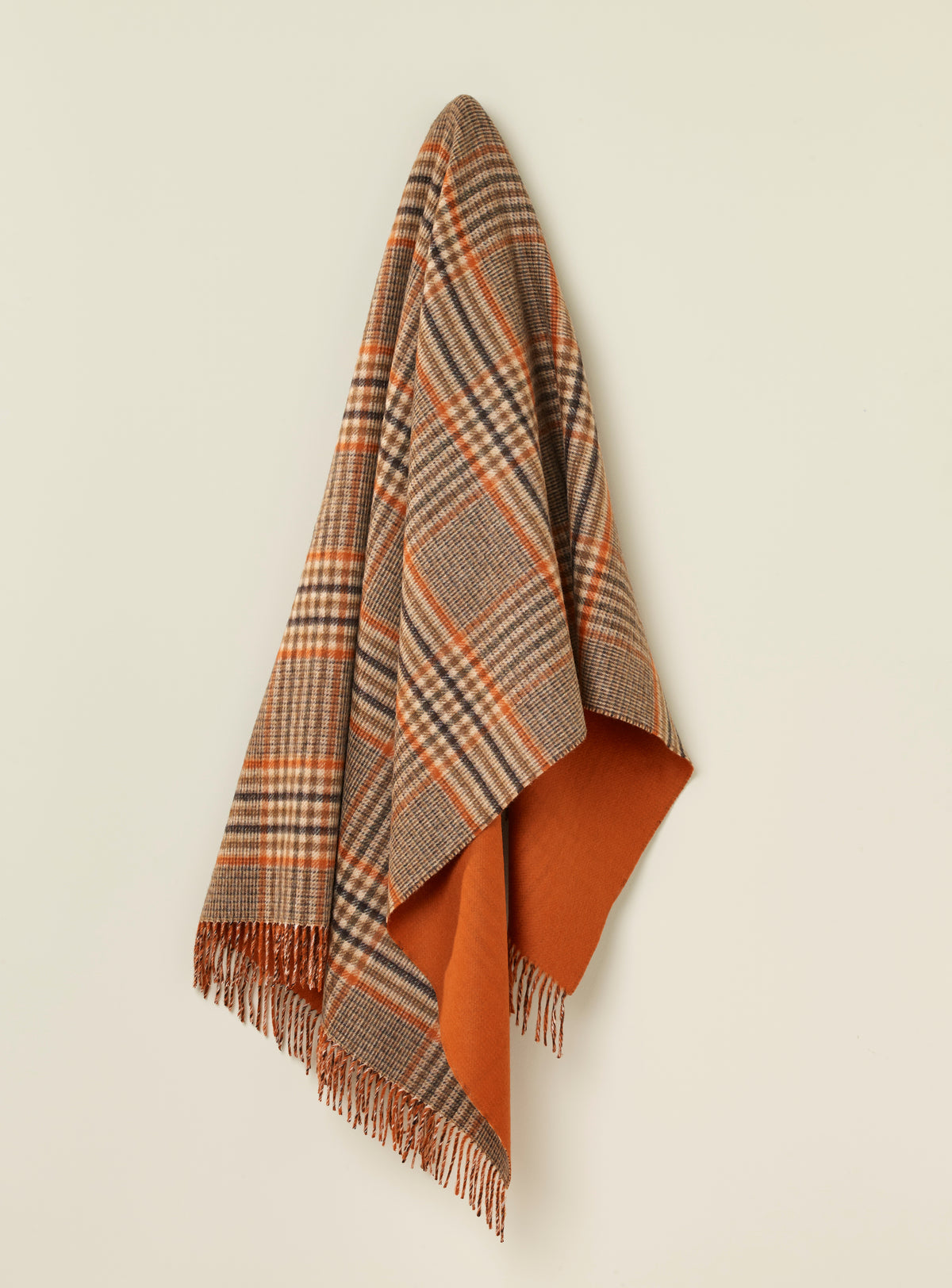 Double-Faced Estate Check 100% Merino Throw