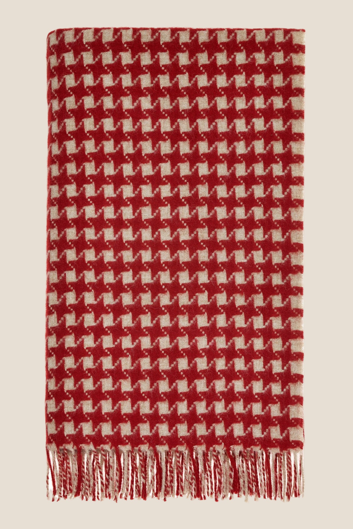 Star Red NZ Wool Throw