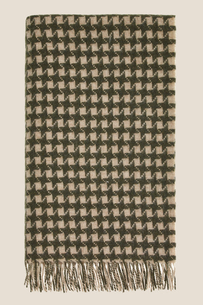 Star Green NZ Wool Throw