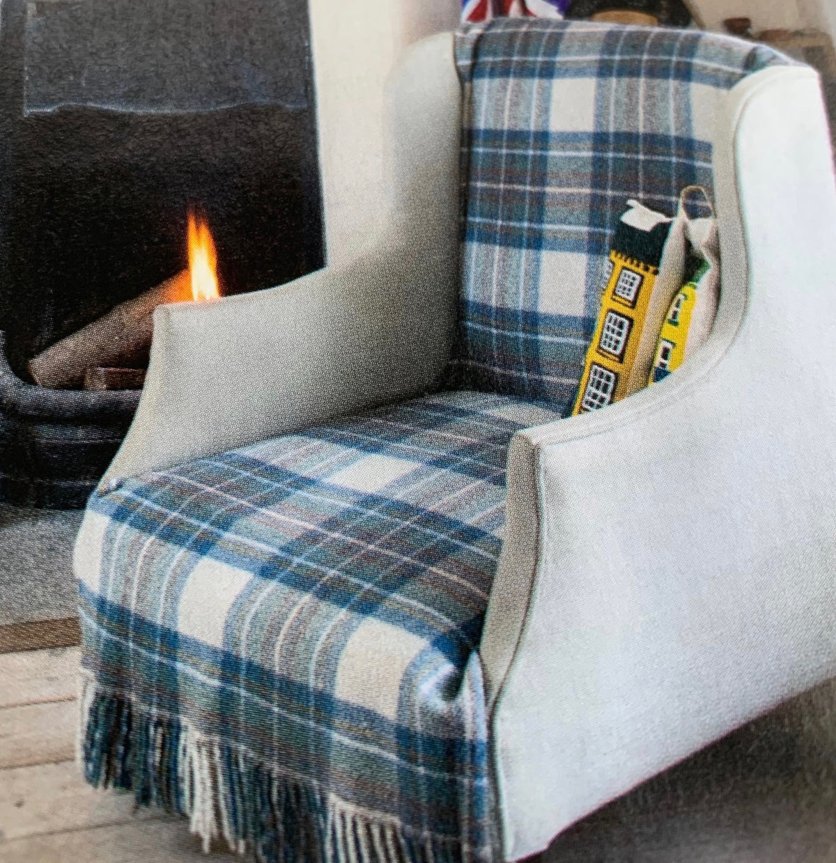 Muted Royal Stewart Merino Throw - Exquisite Wool Traders